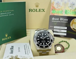 Diving Professional Watches | Sports Watches | Sant Blanc ROLEX 40mm Stainless Steel No-Date Submariner Black Ceramic Model 114060