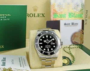 Diving Professional Watches | Sports Watches | Sant Blanc ROLEX 41mm Stainless Steel Submariner Black Index Dial Ceramic Bezel Model 126610LN