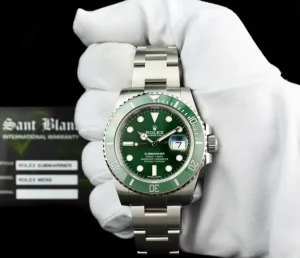 Diving Professional Watches | Sports Watches | Sant Blanc Rolex 40mm Stainless Steel Submariner Green "Hulk" Dial Model 116610LV