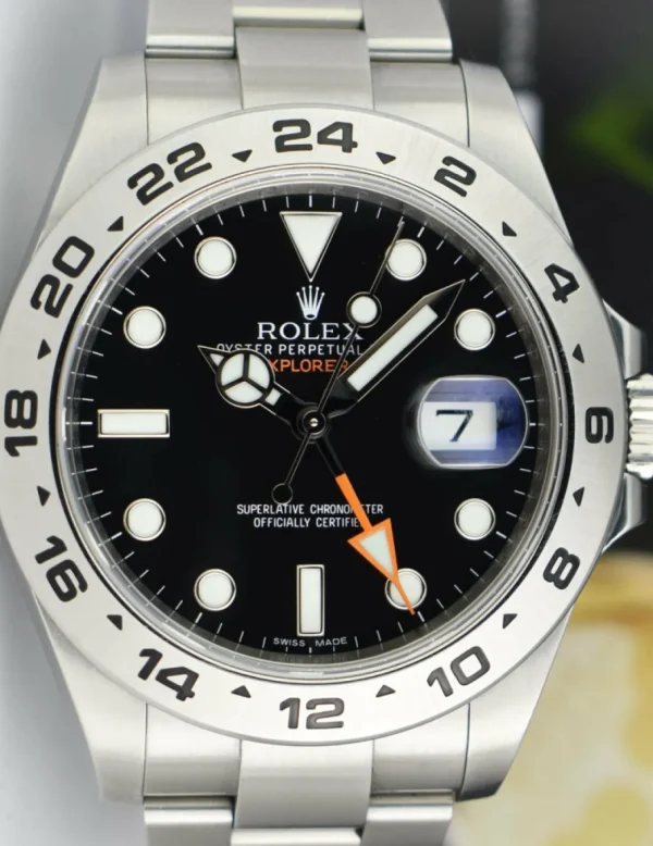 Sports Watches | Field Professional Watches | Sant Blanc ROLEX 42mm Stainless Steel Explorer II Black Dial Model 216570