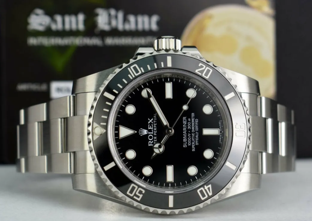 rolex_mm_stainless_steel__10-5.webp Diving Professional Watches | Sports Watches | Sant Blanc ROLEX 40mm Stainless Steel No-Date Submariner Black Ceramic Model 114060