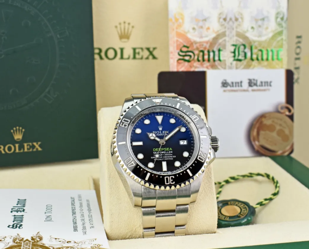 rolex_mm_stainless_steel__2-31.webp Deep Diving Professional Watches | Men's Watches | Sant Blanc ROLEX 44mm Stainless Steel Deepsea Sea Dweller James Cameron Blue Gradient Dial Model 116660