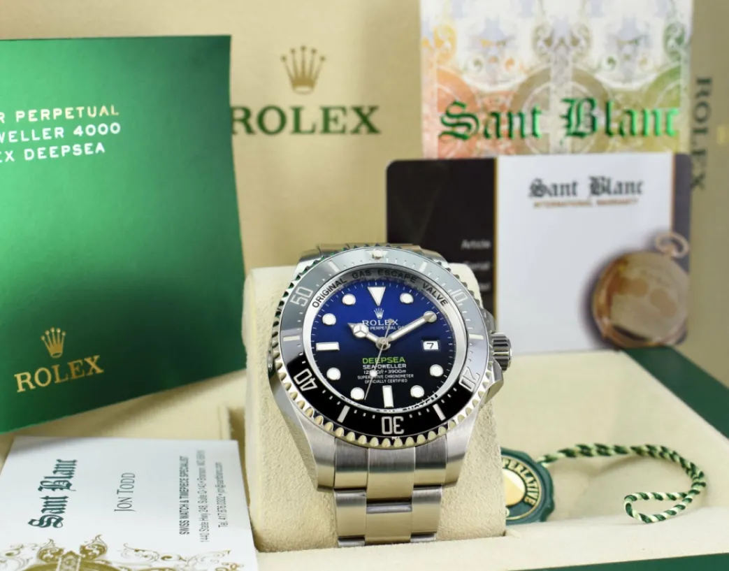 rolex_mm_stainless_steel__2-32.webp Deep Diving Professional Watches | Men's Watches | Sant Blanc ROLEX 44mm Stainless Steel Deepsea Sea Dweller James Cameron Blue Gradient Dial Model 116660