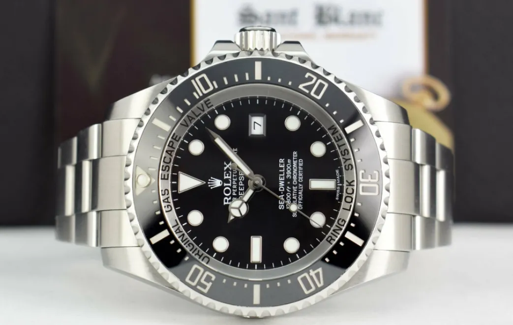 rolex_mm_stainless_steel__2-33.webp Deep Diving Professional Watches | Men's Watches | Sant Blanc ROLEX 44mm Stainless Steel Deepsea Sea Dweller Black Dial Model 116660