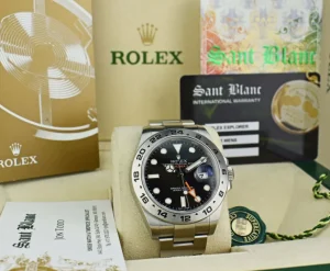 Sports Watches | Field Professional Watches | Sant Blanc ROLEX 42mm Stainless Steel Explorer II Black Dial Model 216570