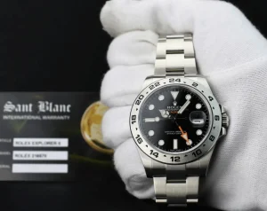Sports Watches | Field Professional Watches | Sant Blanc ROLEX 42mm Stainless Steel Explorer II Black Dial Model 216570