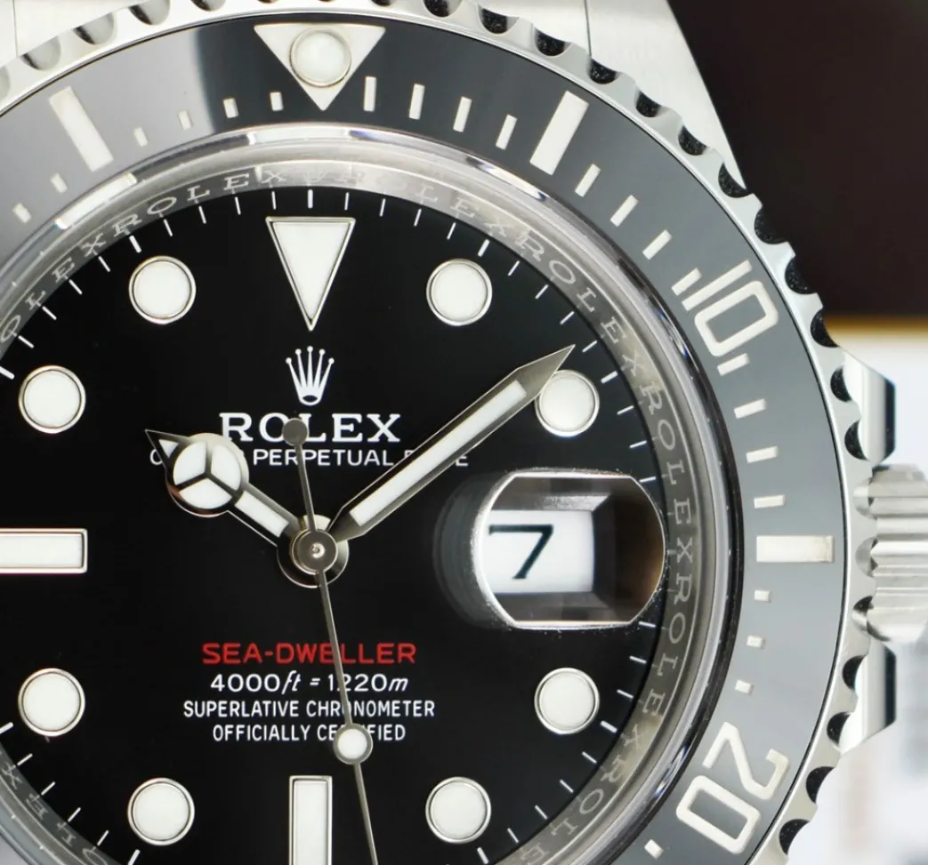 rolex_mm_stainless_steel__3-30.webp Deep Diving Professional Watches | Men's Watches | Sant Blanc ROLEX 43mm Stainless Steel Anniversary Red Sea Dweller Mark II Card Model 126600