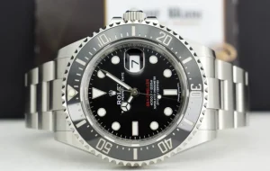 Sports Watches | Deep Diving Professional Watches | Sant Blanc ROLEX 43mm Stainless Steel Red Sea Dweller Rare MK1 Dial Box & Card Model 126600