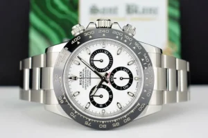 Racing Professional Watches | Sant Blanc ROLEX 40mm Stainless Steel & Ceramic Daytona White Dial Model 116500 LN