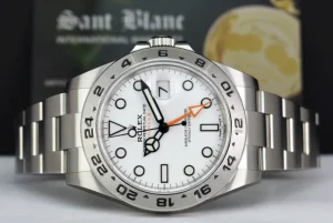 Sports Watches | Field Professional Watches | Sant Blanc ROLEX 42mm Stainless Steel Explorer II White Dial Model 216570