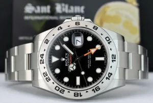 Sports Watches | Field Professional Watches | Sant Blanc ROLEX 42mm Stainless Steel Explorer II Black Dial Model 216570