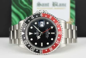 Pilots Professional Watches | Sant Blanc ROLEX 40mm Stainless Steel GMT Master II Coke Bezel w/Box & Books Model 16710