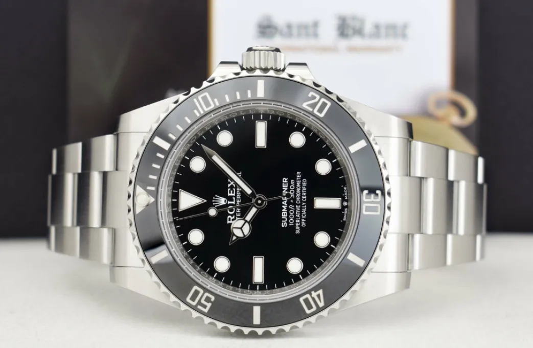 rolex_mm_stainless_steel__3-56.webp Diving Professional Watches | Sports Watches | Sant Blanc ROLEX 41mm Stainless Steel Submariner Black Dial Ceramic Bezel Model 124060