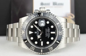 Diving Professional Watches | Sant Blanc ROLEX 40mm Stainless Steel Submariner Black Dial Ceramic Bezel Model 116610LN