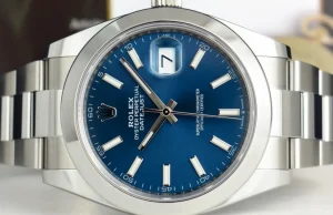 Dress Watches | Sant Blanc ROLEX 41mm Stainless Steel DateJust 41 Blue Index Dial Model 126300