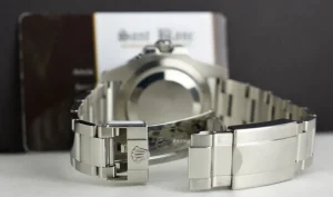 Men's Watches | Pilots Professional Watches | Sant Blanc ROLEX 40mm Stainless Steel GMT Master II Batman Blue & Black Bezel Model 116710BLNR