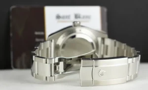 Scientists Professional Watches | Sant Blanc ROLEX 40mm Stainless Steel Milgauss Blue Z Dial w/ Card Model 116400GV