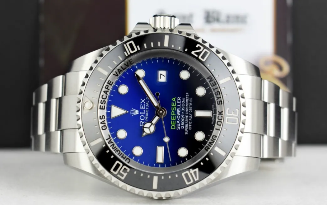 rolex_mm_stainless_steel__4-31.webp Deep Diving Professional Watches | Men's Watches | Sant Blanc ROLEX 44mm Stainless Steel Sea Dweller James Cameron Box Tags and Card Model 116660