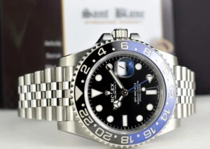 Pilots Classic Watches | Men's Watches | Sant Blanc ROLEX 40mm Stainless Steel GMT Master II Blue & Black 