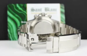 Racing Professional Watches | Sant Blanc ROLEX 40mm Stainless Steel & Ceramic Daytona White Dial Model 116500 LN