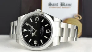 Sports Watches | Men's Watches | Sant Blanc ROLEX 39mm Stainless Steel Explorer Black Index Dial - Full Lume - Model 214270