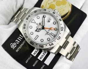 Sports Watches | Field Professional Watches | Sant Blanc ROLEX 42mm Stainless Steel Explorer II White Dial Model 216570