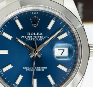 Dress Watches | Sant Blanc ROLEX 41mm Stainless Steel DateJust 41 Blue Index Dial Model 126300