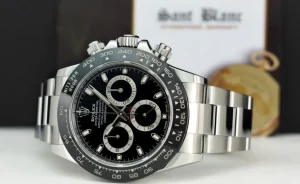 Men's Watches | Racing Professional Watches | Sant Blanc ROLEX 40mm Stainless Steel DAYTONA Black Dial Ceramic Bezel Model 116500LN