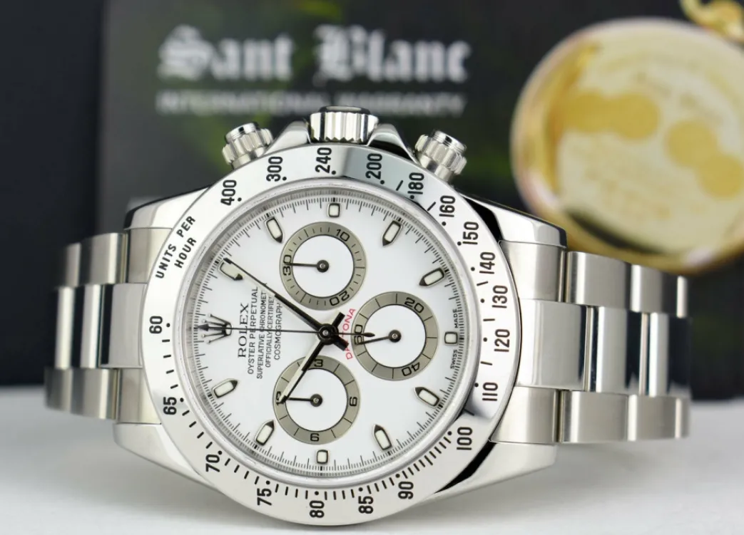 rolex_mm_stainless_steel__5-41.webp Sports Watches | Men's Watches | Sant Blanc ROLEX 40mm Stainless Steel Daytona White Index Dial Model 116520