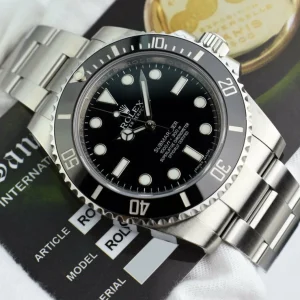 Diving Professional Watches | Sports Watches | Sant Blanc ROLEX 40mm Stainless Steel No-Date Submariner Black Ceramic Model 114060