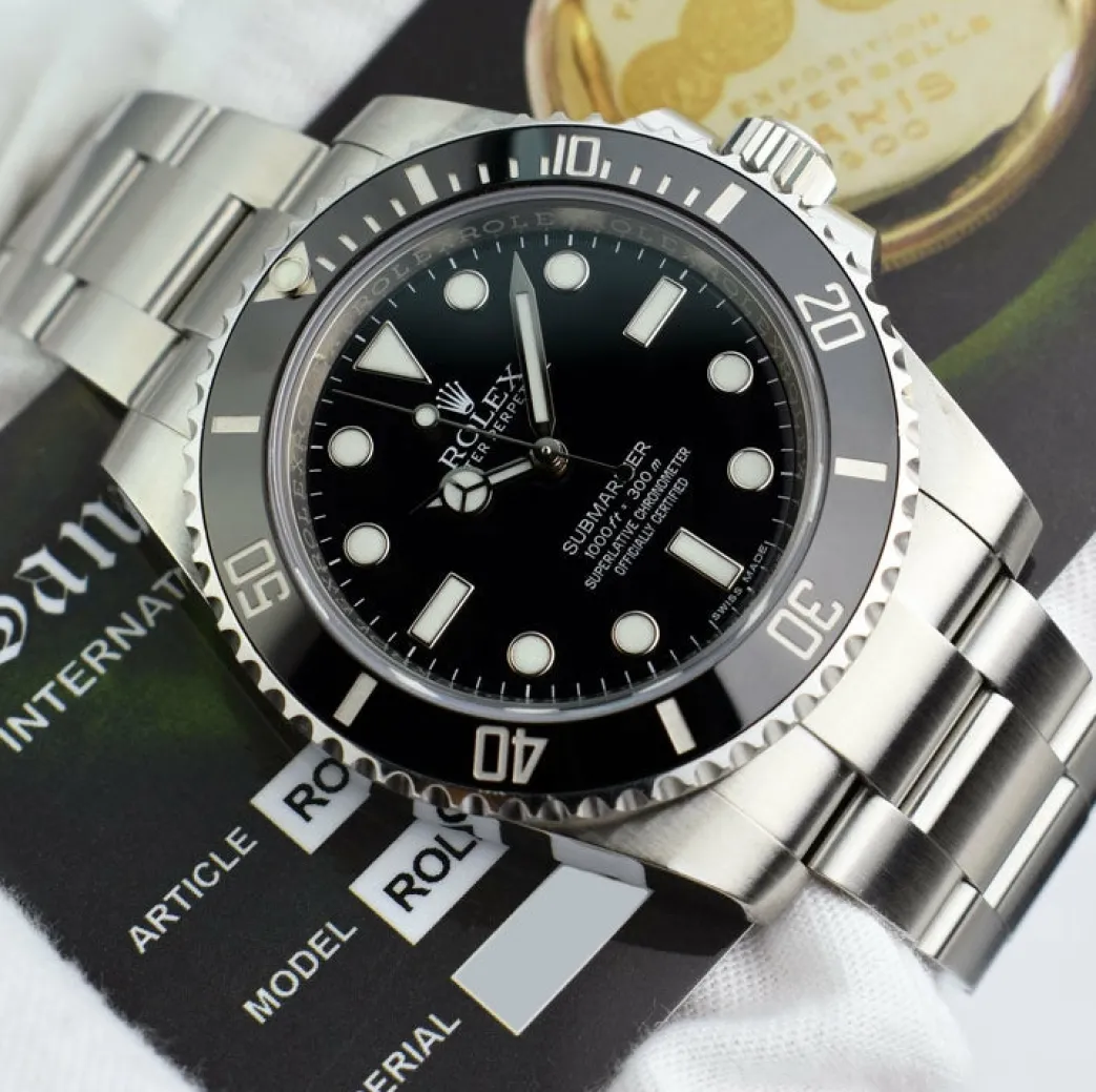 rolex_mm_stainless_steel__5-54.webp Diving Professional Watches | Sports Watches | Sant Blanc ROLEX 40mm Stainless Steel No-Date Submariner Black Ceramic Model 114060