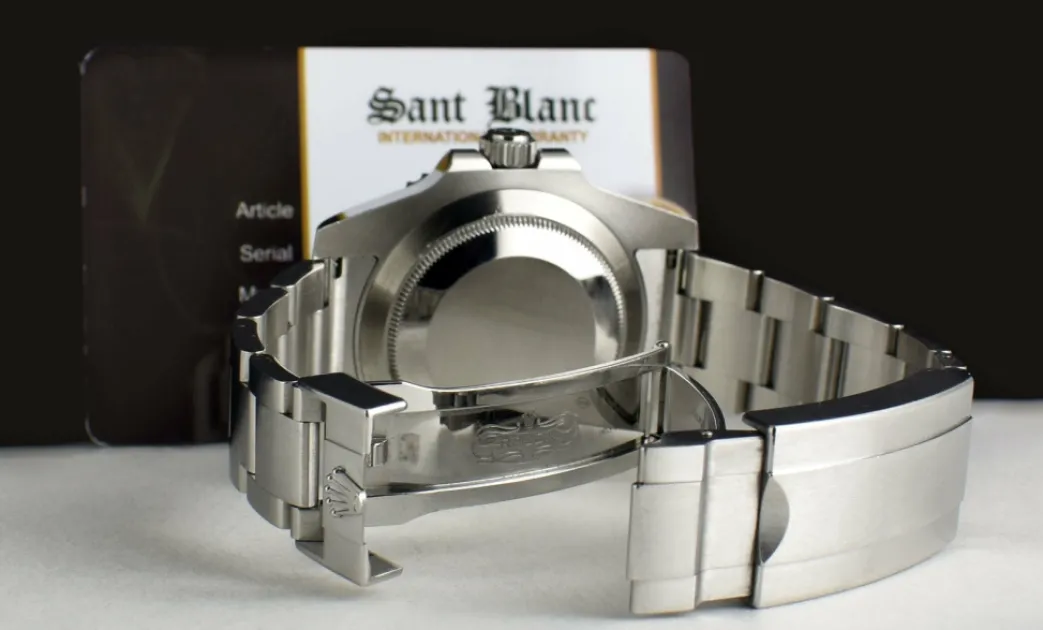 rolex_mm_stainless_steel__5-60.webp Diving Professional Watches | Sports Watches | Sant Blanc ROLEX 40mm Stainless Steel Submariner Green Dial - Ceramic Bezel - Hulk - Model 116610LV