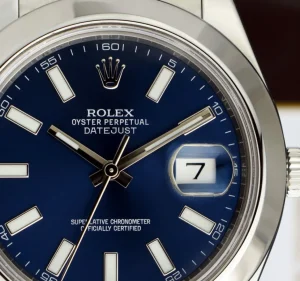 Men's Watches | Dress Watches | Sant Blanc ROLEX 41mm Stainless Steel DateJust II Blue Index Dial Model 116300
