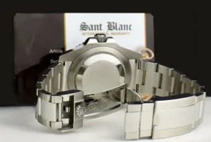 Sports Watches | Men's Watches | Sant Blanc ROLEX 40mm Stainless Steel GMT Master II Blue & Black BATMAN Bezel Model 116710 BLNR