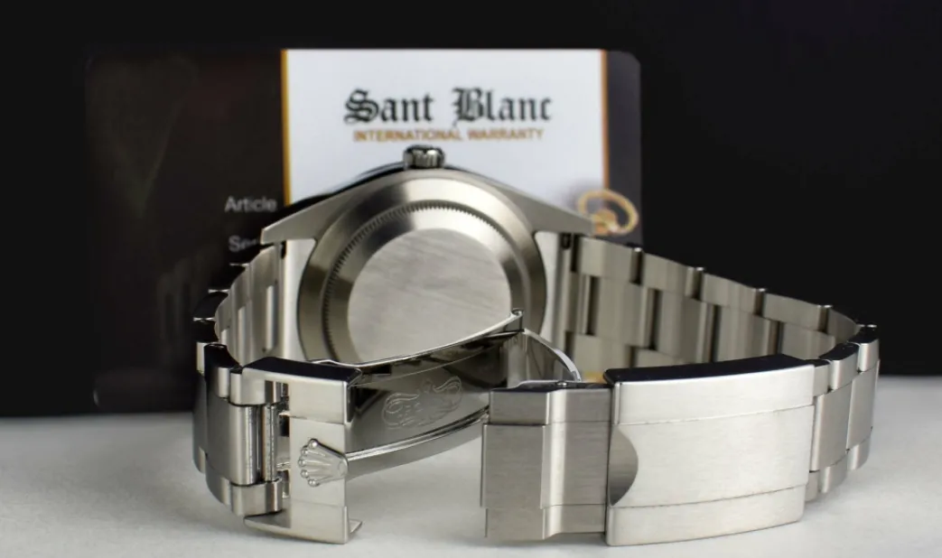 rolex_mm_stainless_steel__6-38.webp Sports Watches | Men's Watches | Sant Blanc ROLEX 39mm Stainless Steel Explorer Black Index Dial - Full Lume - Model 214270