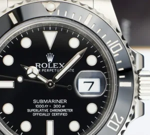 Diving Professional Watches | Sant Blanc ROLEX 40mm Stainless Steel Submariner Black Dial Ceramic Bezel Model 116610LN