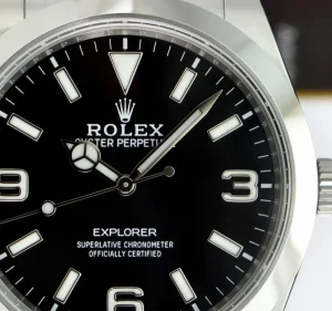 Sports Watches | Men's Watches | Sant Blanc ROLEX 39mm Stainless Steel Explorer Black Index Dial - Full Lume - Model 214270