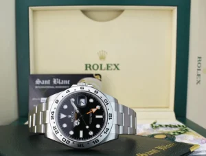Sports Watches | Field Professional Watches | Sant Blanc ROLEX 42mm Stainless Steel Explorer II Black Dial Model 216570