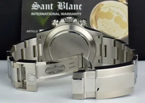 Sports Watches | Racing Professional Watches | Sant Blanc ROLEX 40mm Stainless Steel Daytona Black Index Dial 