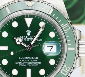 Diving Professional Watches | Sant Blanc ROLEX 40mm Stainless Steel Submariner Green Hulk with Card Model 116610LV