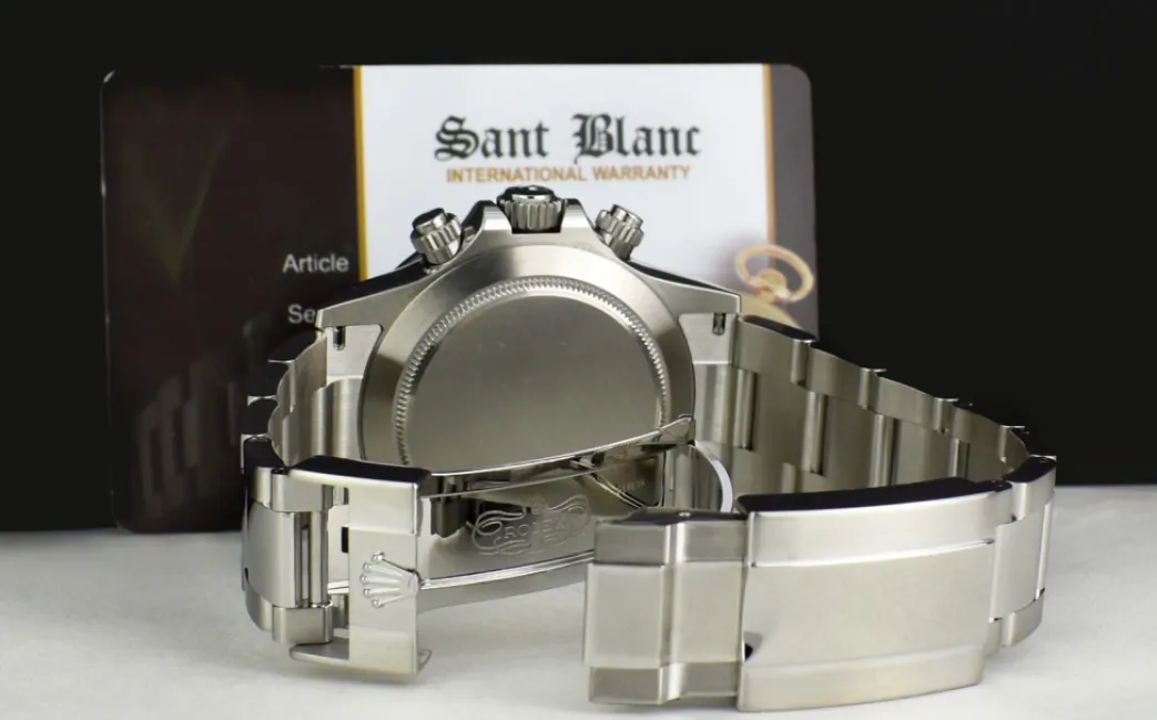 rolex_mm_stainless_steel__7-5.webp Men's Watches | Racing Professional Watches | Sant Blanc ROLEX 40mm Stainless Steel DAYTONA Black Dial Ceramic Bezel Model 116500LN