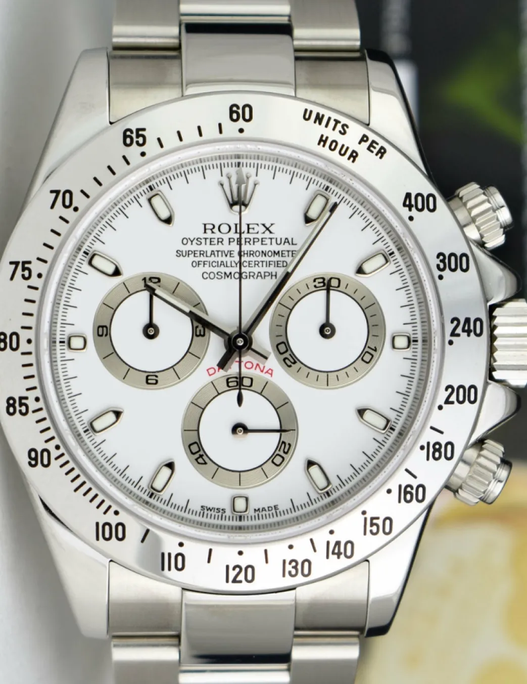 rolex_mm_stainless_steel__8-13.webp Sports Watches | Men's Watches | Sant Blanc ROLEX 40mm Stainless Steel Daytona White Index Dial Model 116520