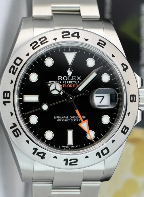 Sports Watches | Field Professional Watches | Sant Blanc ROLEX 42mm Stainless Steel Explorer II Black Dial Model 216570