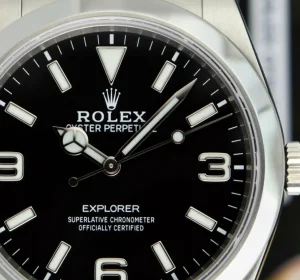 Sports Watches | Field Professional Watches | Sant Blanc ROLEX 39mm Stainless Steel Explorer Black Full Lume Dial Model 214270