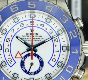 Yachting Professional Watches | Sports Watches | Sant Blanc ROLEX 44mm Stainless Steel Yachtmaster II White Dial Blue Hands Model 116680