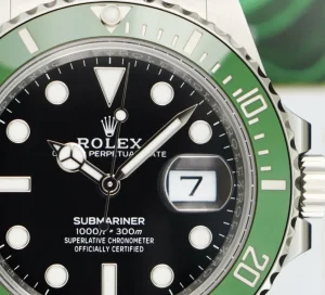 Diving Professional Watches | Sant Blanc ROLEX 41mm Stainless Submariner MK 2 Green Bezel 