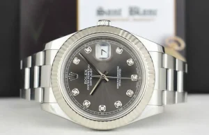Dress Watches | Sant Blanc ROLEX 41mm White Gold & SS DateJust II Rhodium Diamond Dial 116334