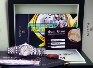 Ladies Watches | Dress Watches | Sant Blanc ROLEX 26mm White Gold & Stainless Steel Datejust Silver Index Dial Model 179174