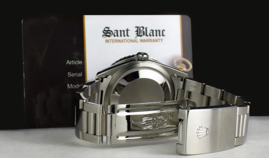 rolex_mm_white_gold__stai_6-3.webp Men's Watches | Dress Watches | Sant Blanc Rolex 36mm White Gold & Stainless Steel Turn-O-Graph Rose Roman Dial Model 16264