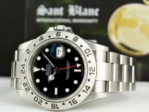 Sports Watches | Men's Watches | Sant Blanc ROLEX Rehaut Mens 40mm Stainless Steel Explorer II Black Index Dial Model 16570